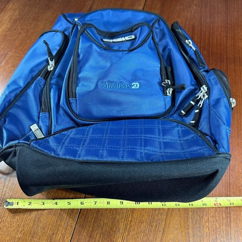 OGIO Audio Pocket Built-in‎ Blue Back Pack 20x16x8 Laptop Backpack School Hike